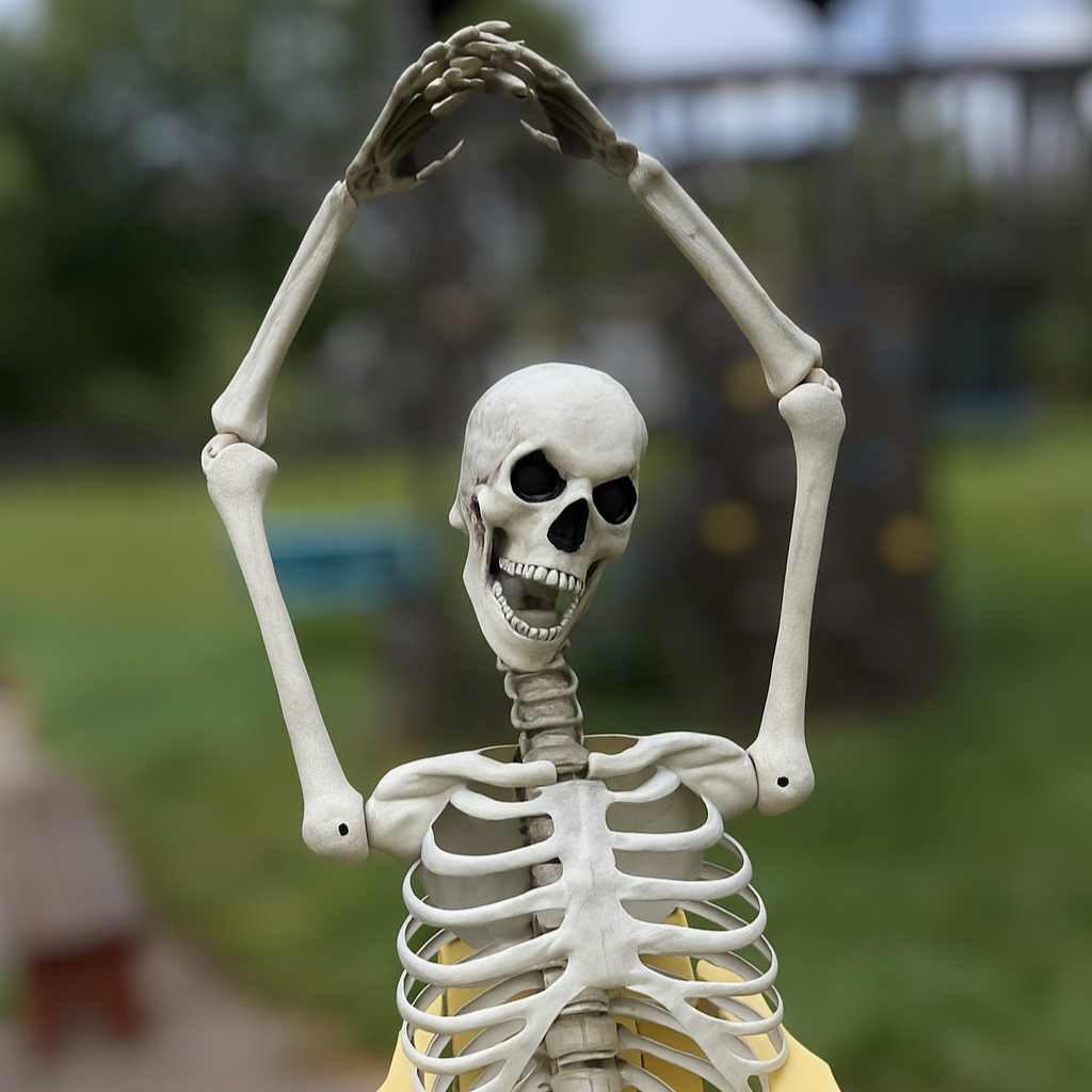 PRE ORDER!!! 12 foot Home Depot Skeleton (Skelly) Poselbows, Posable Elbows with Stainless hardware.
