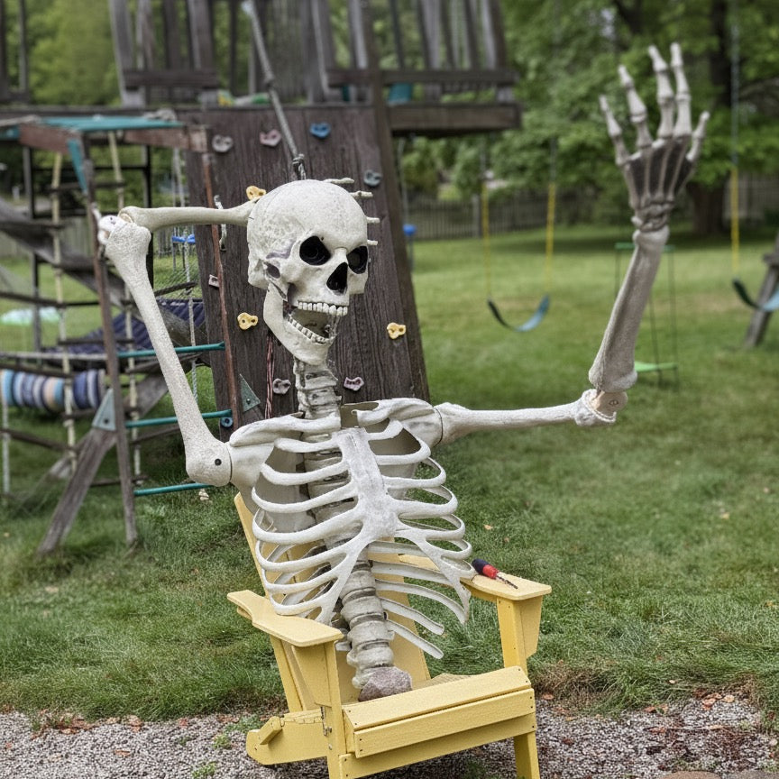PRE ORDER!!! 12 foot Home Depot Skeleton (Skelly) Poselbows, Posable Elbows with Stainless hardware.