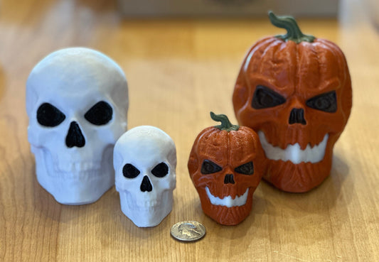 Skelly & Inferno Multicolor Head Desk Collectables (SET)
