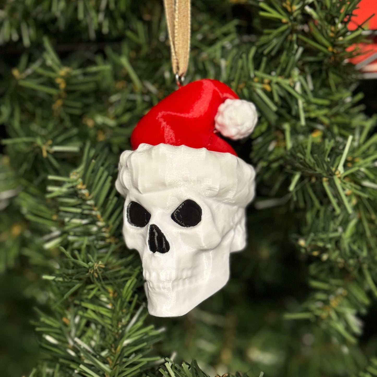 Skelly & Inferno Christmas Tree Ornament - Multicolor 3D Printed inspired by the 12 Footers Home Depot