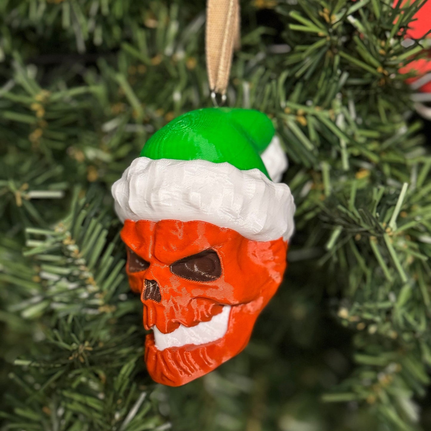 Skelly & Inferno Christmas Tree Ornament - Multicolor 3D Printed inspired by the 12 Footers Home Depot