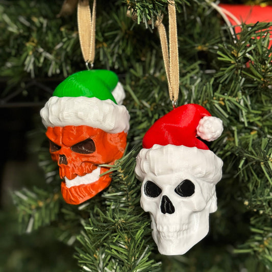 Skelly & Inferno Christmas Tree Ornament  - Multicolor 3D Printed inspired by the 12 Footers Home Depot
