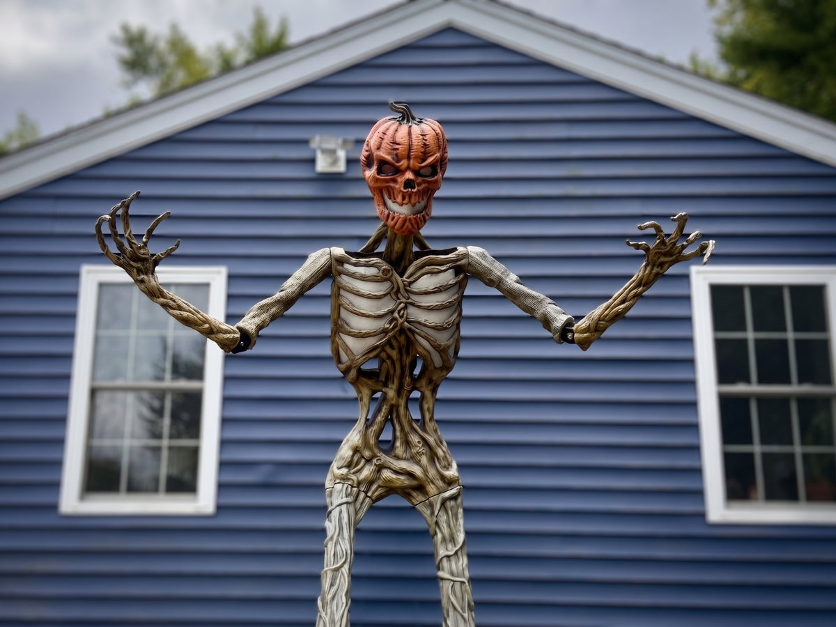 12 foot Home Depot Inferno Pumpkin & Deadwood Poselbows, Posable Elbows with Stainless hardware.