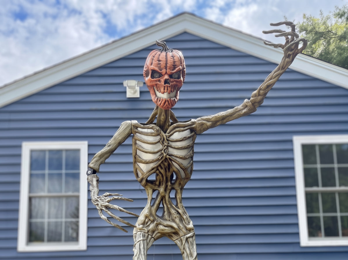 12 foot Home Depot Inferno Pumpkin & Deadwood Poselbows, Posable Elbows with Stainless hardware.