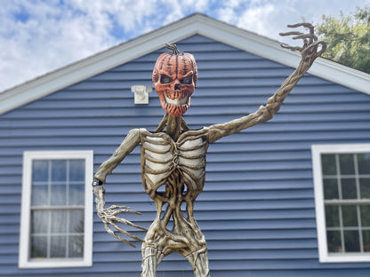 12 foot Home Depot Inferno Pumpkin & Deadwood Poselbows, Posable Elbows with Stainless hardware.