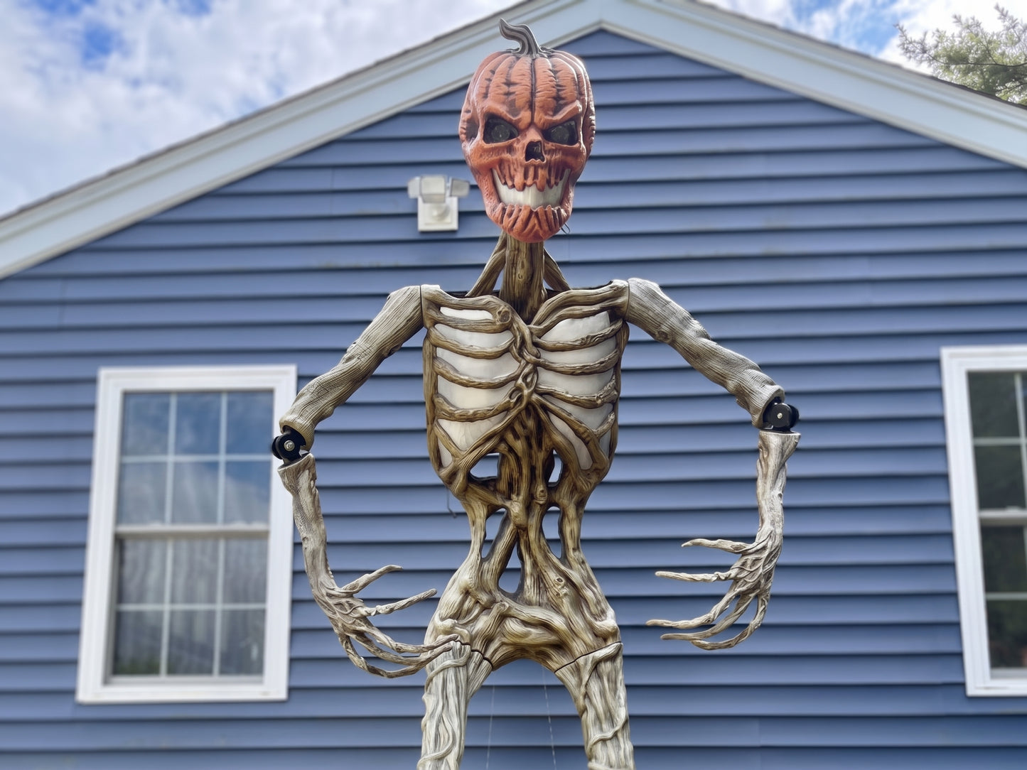 12 foot Home Depot Inferno Pumpkin & Deadwood Poselbows, Posable Elbows with Stainless hardware.