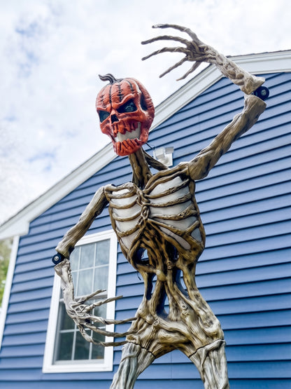 12 foot Home Depot Inferno Pumpkin & Deadwood Poselbows, Posable Elbows with Stainless hardware.