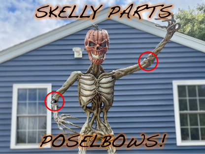 12 foot Home Depot Inferno Pumpkin & Deadwood Poselbows, Posable Elbows with Stainless hardware.